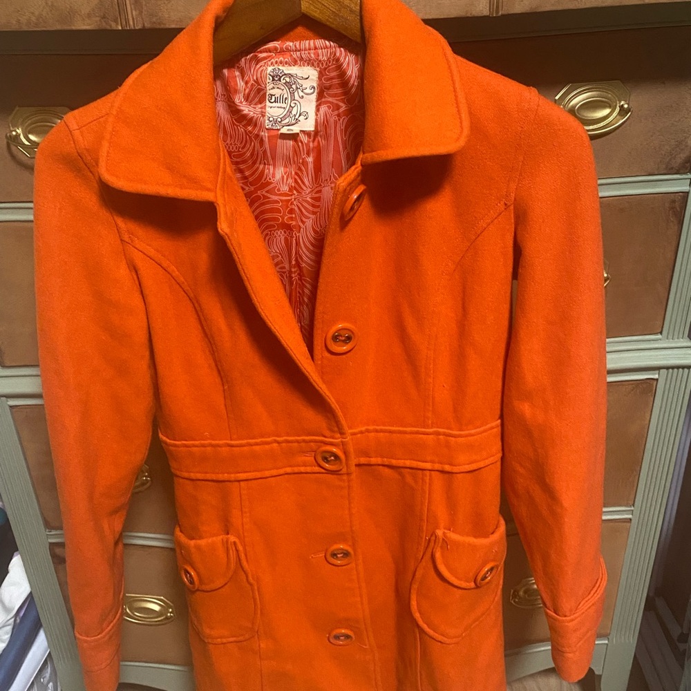 Tulle by Anthropologie mid length wool coat
